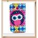 Samsung Galaxy Core kožený obal Colorful Owl - SKLADEM